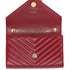 Saint Laurent Lambskin Matelasse Chevron Small Shoulder Bag Bordeaux